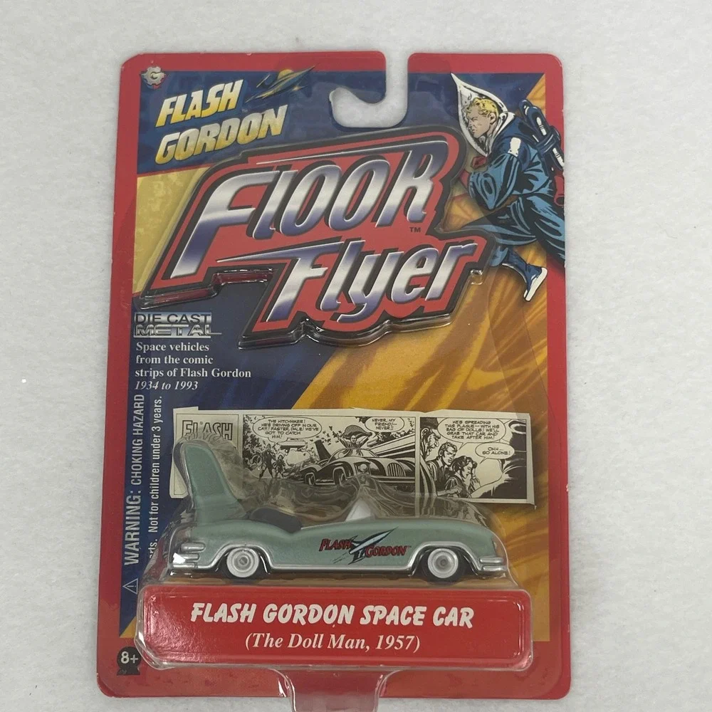 Gearbox Flash Gordon Floor Flyer Space Car The Doll Man 1957 Die-Cast Metal Toy